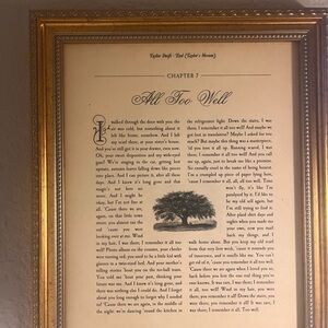 TAYLOR SWIFT MERCH SWIFTIEall too well lyrics print!